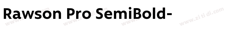 Rawson Pro SemiBold字体转换